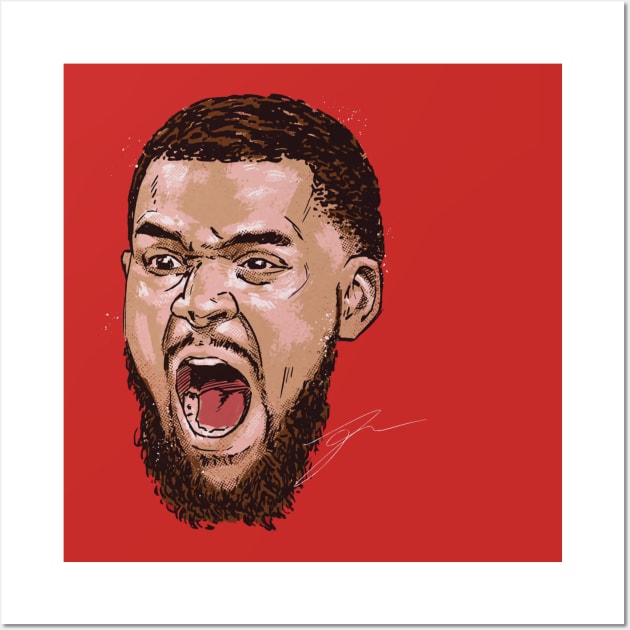 Fred VanVleet Houston Scream Wall Art by ClarityMacaws